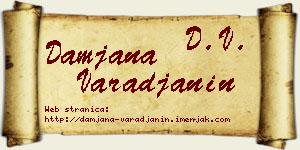 Damjana Varađanin vizit kartica